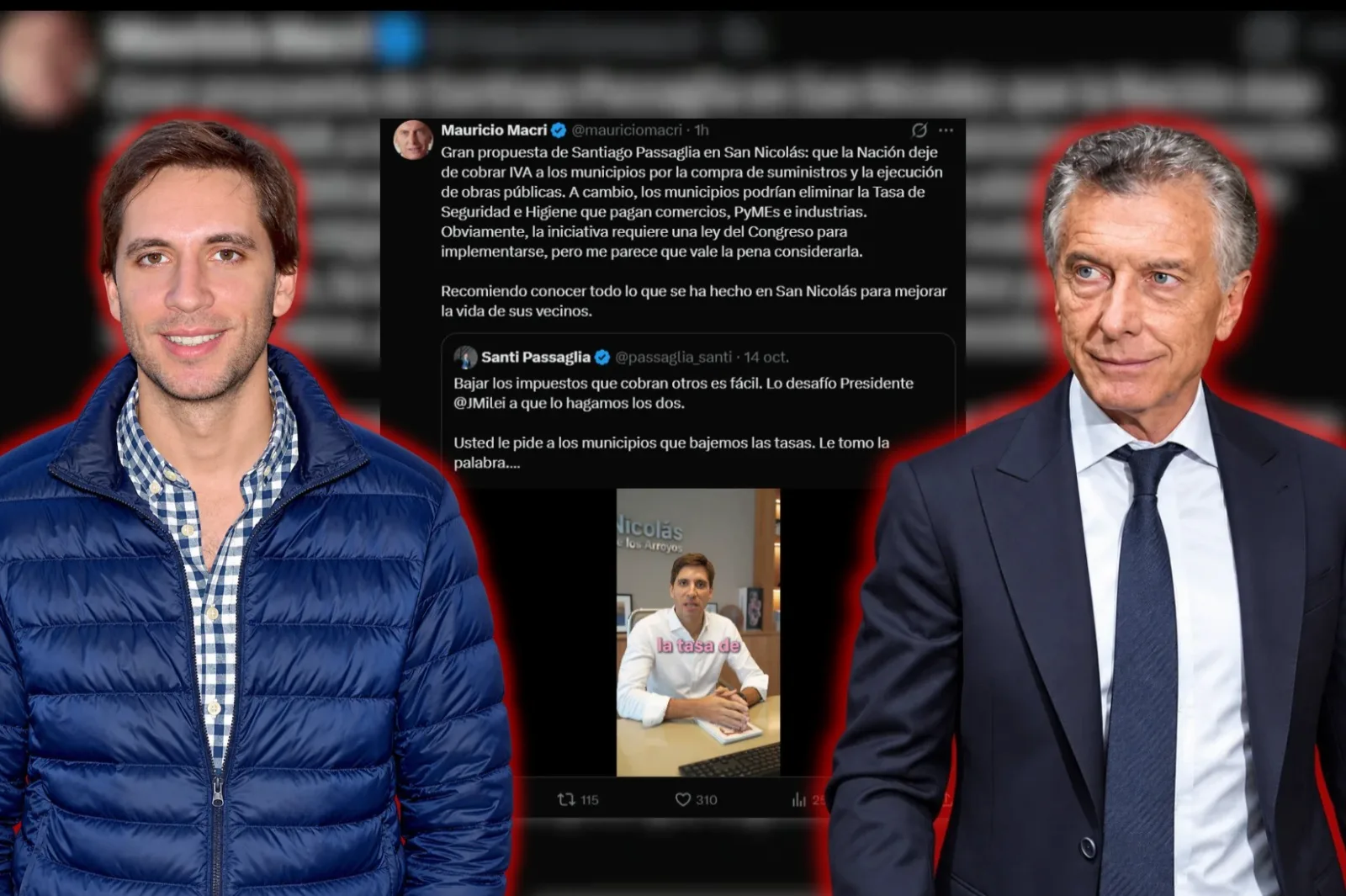 Macri se sumó a una chicana de Passaglia contra Milei pero terminó borrando su tuit tras las fuertes críticas