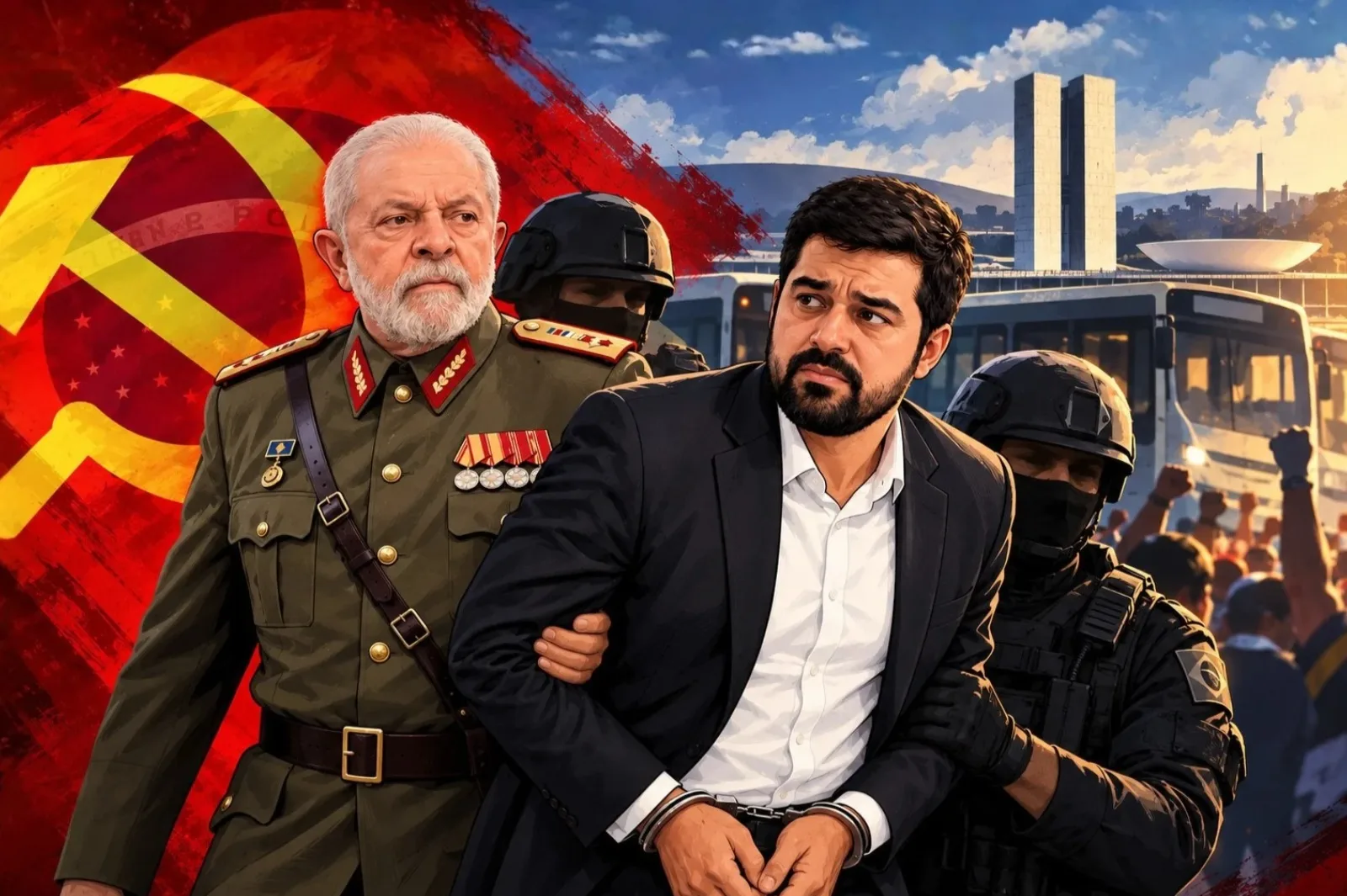 El régimen de Lula arrestó a un funcionario de Salvador por no querer enviar colectivos con propaganda del PT