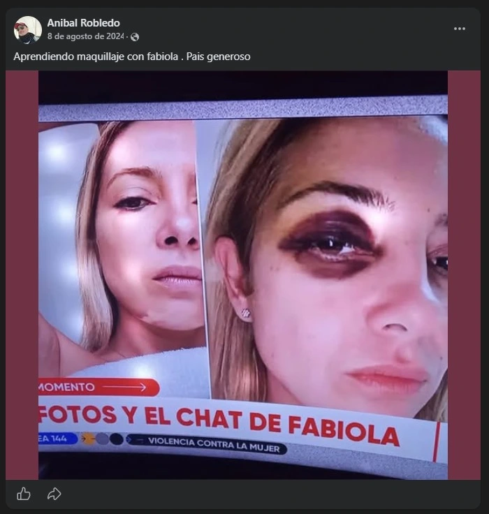El militante kirchnerista negaba la golpiza de Alberto a Fabiola