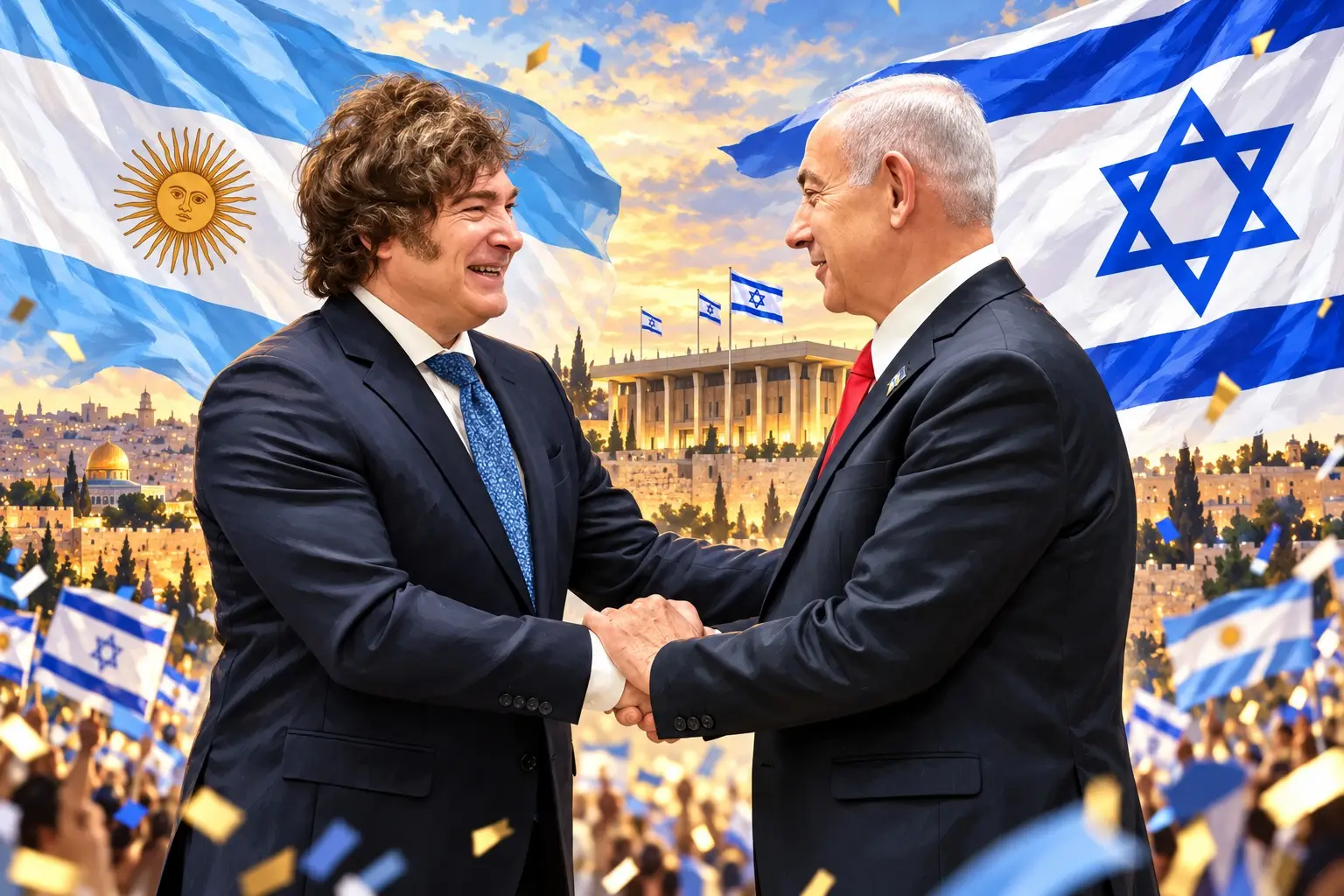 Javier Milei felicitó a Benjamin Netanyahu por su gran elección en Israel