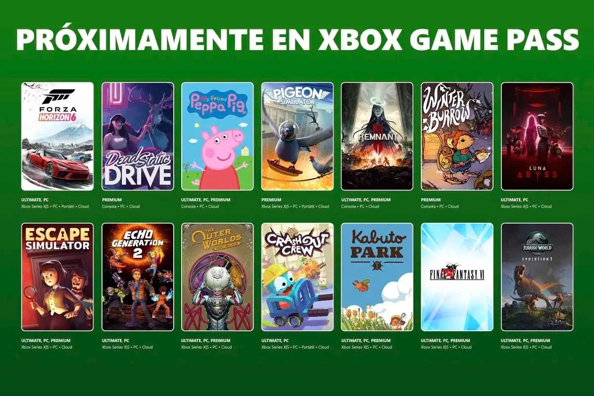 Todos los juegos que llegan a Xbox Game Pass en mayo y junio