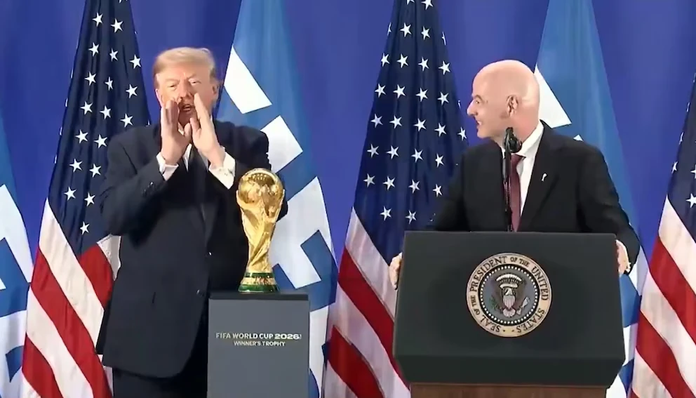 Donald Trump and Gianni Infantino