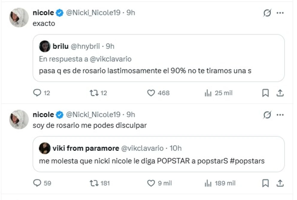 Nicki Nicole's reaction
