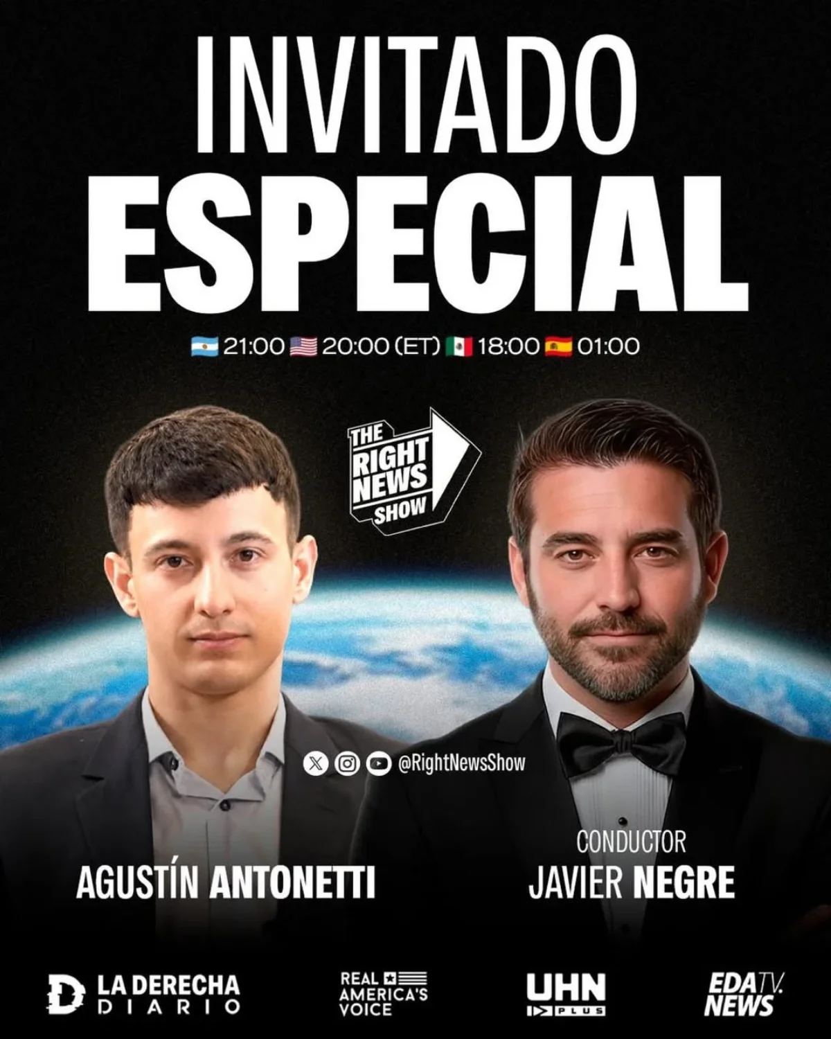 Agustín Antonetti is a successful influencer and political analyst aligned with Western values