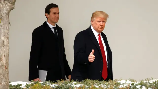 Trump and his son-in-law, Jared Kushner