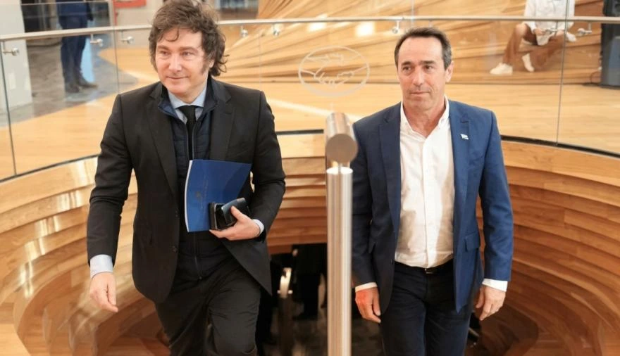 Javier Milei y Marcos Galperín.