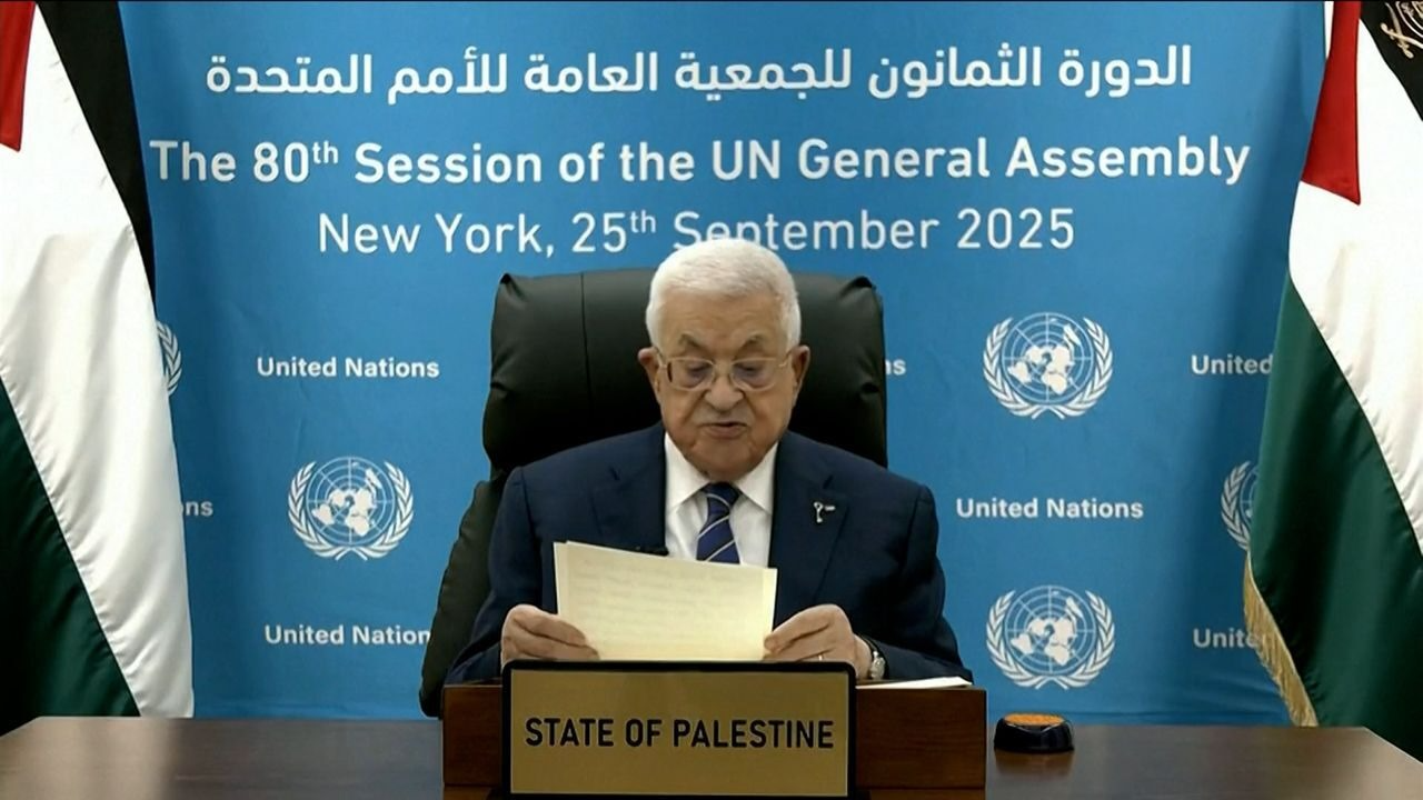 The President of the Palestinian Authority, Mahmoud Abbas