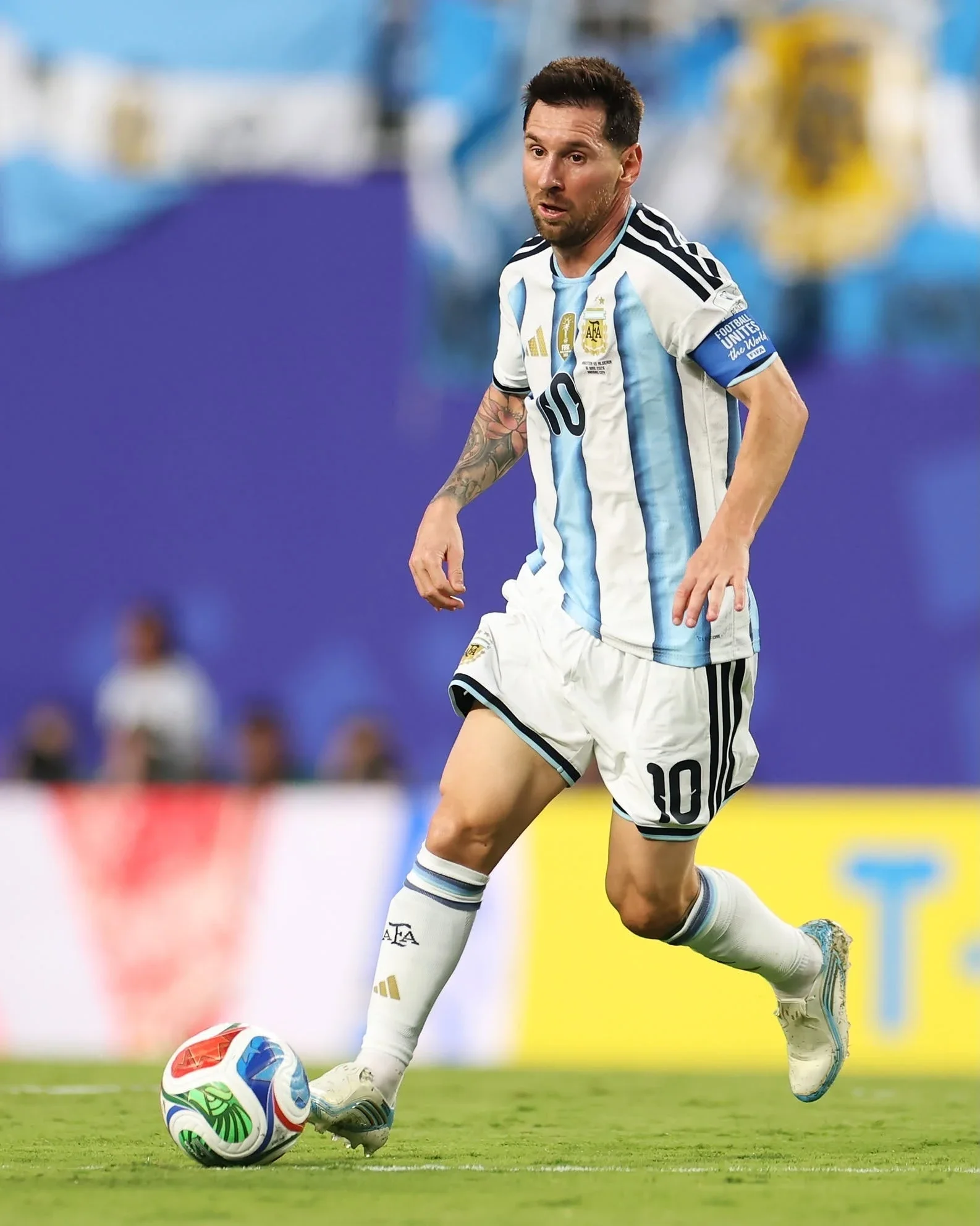 Messi scored three goals in a single match