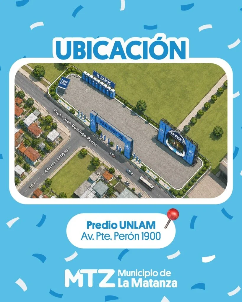 El predio dispuesto para el evento.