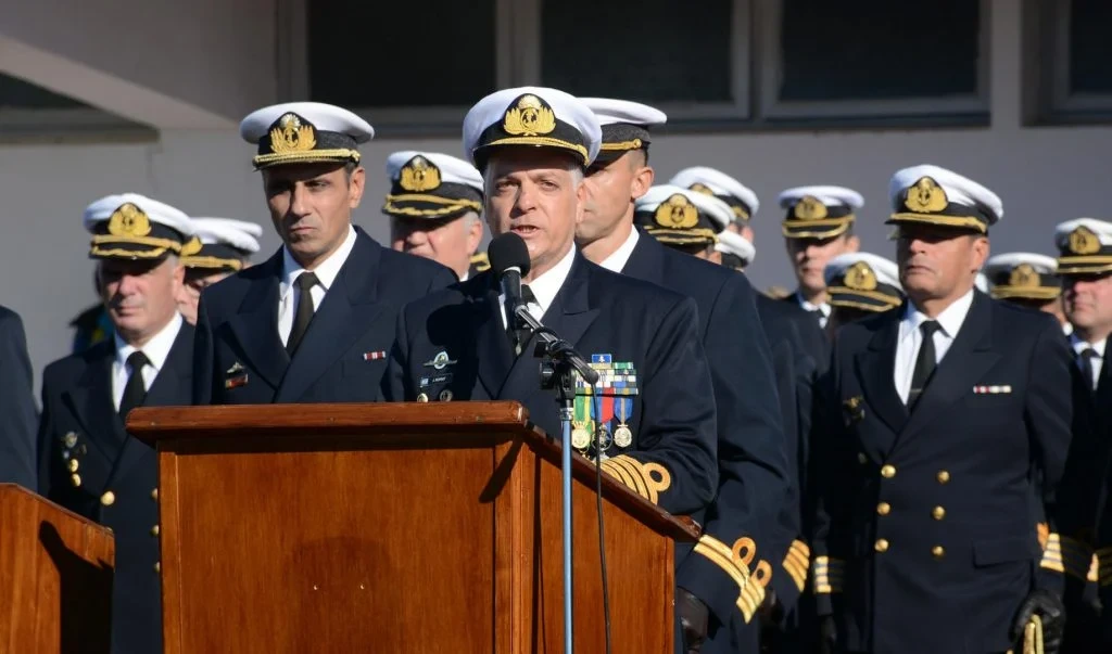 El jefe del Estado Mayor General de la Armada, almirante Juan Carlos Romay.