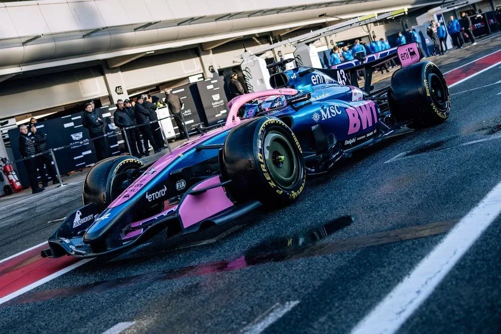 Alpine hizo pretemporada en el circuito de Barcelona