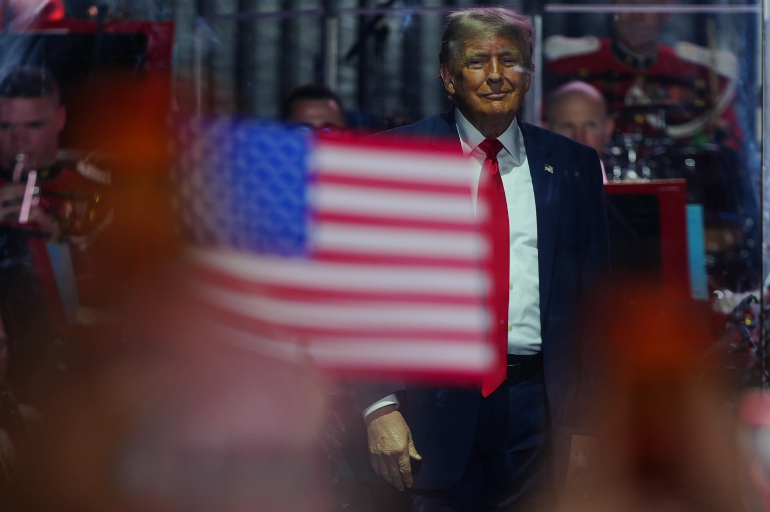 Trump inauguró los festejos por el aniversario de EEUU. 