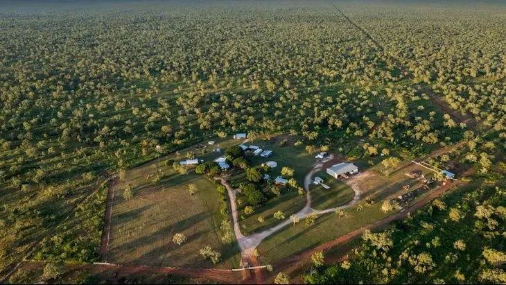 El terreno adquirido por la familia argentina.