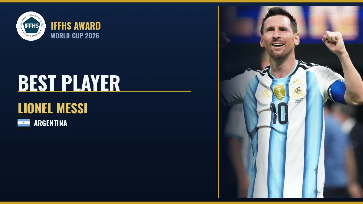 IFFHS named Messi as the Best Player of the 2026 World Cup