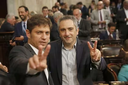 Axel Kicillof y Andrés Larroque