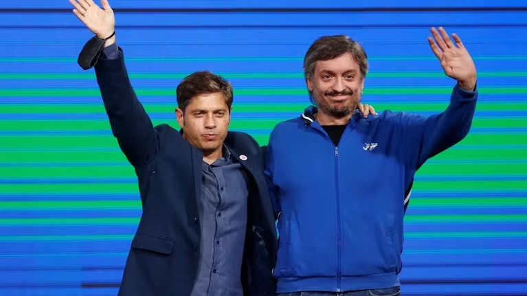 Máximo Kirchner y Axel Kicillof.