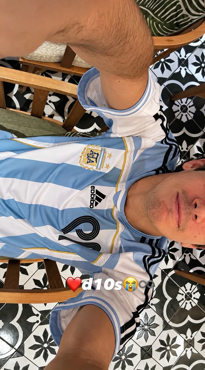 El posteo de Colapinto en Instagram por la despedida de Messi