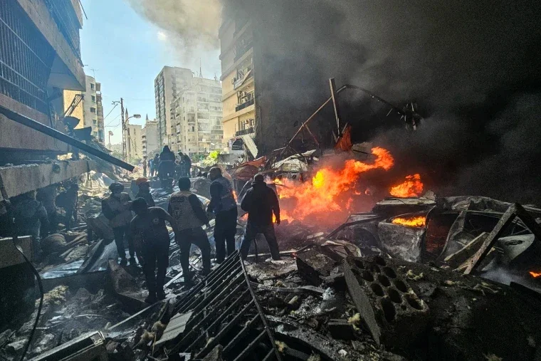 El ataque contra objetivos terroristas en Beirut