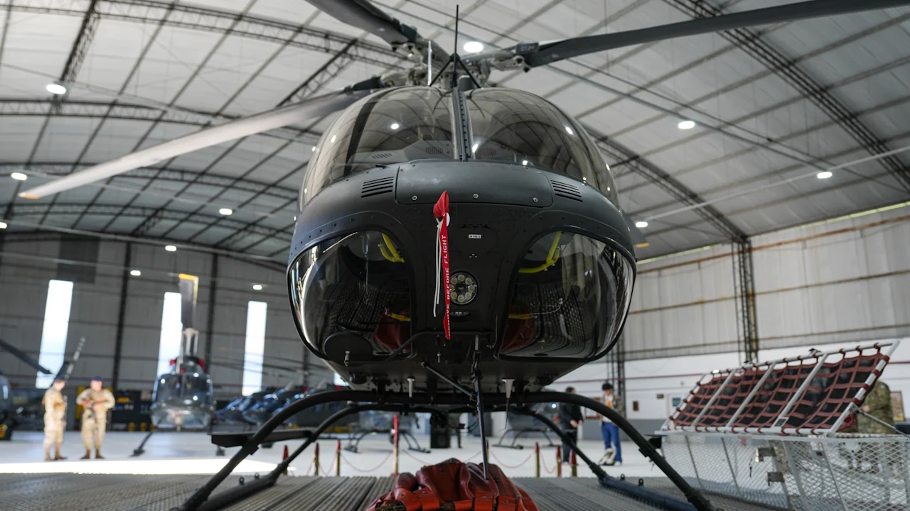 Helicóptero liviano Bell 407GXi.