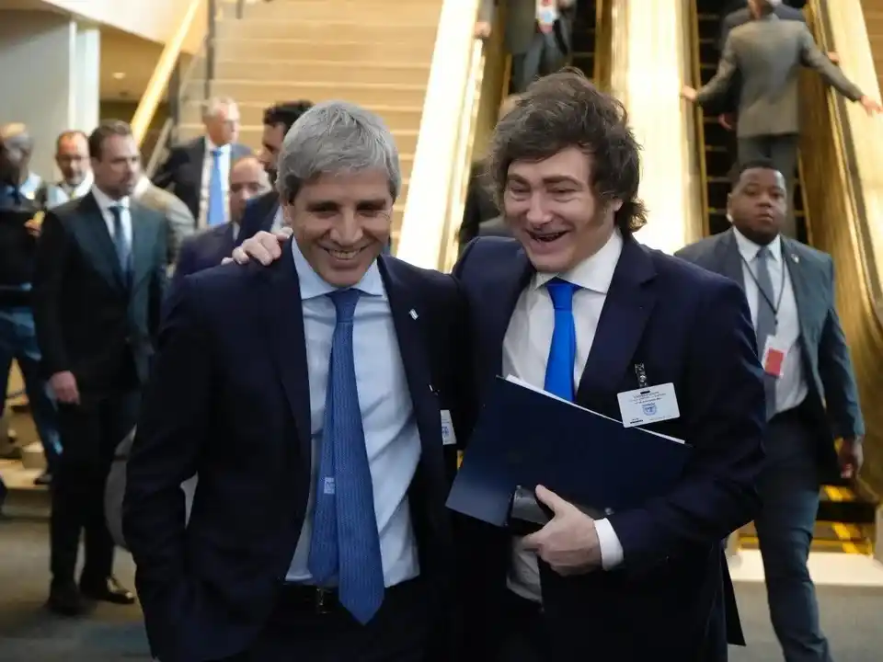 Javier Milei y Luis Caputo.