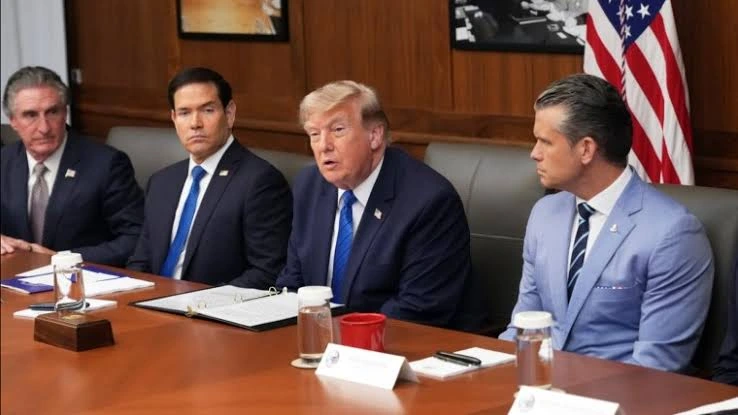 Trump gathered his cabinet this morning
