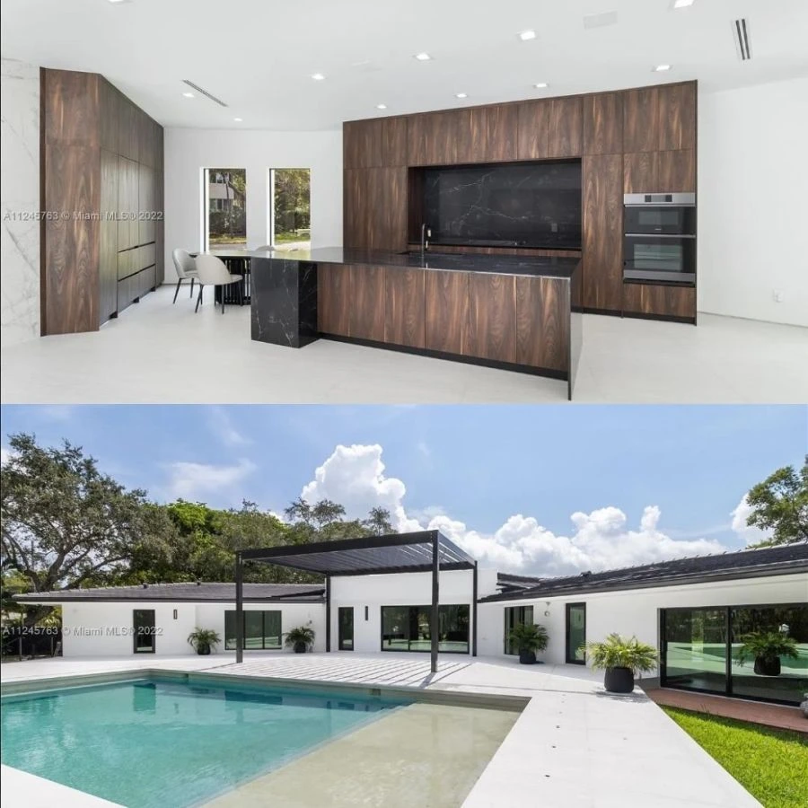 El interior de la soñada casa de Rodrigo De Paul y Tini Stoessel en Miami