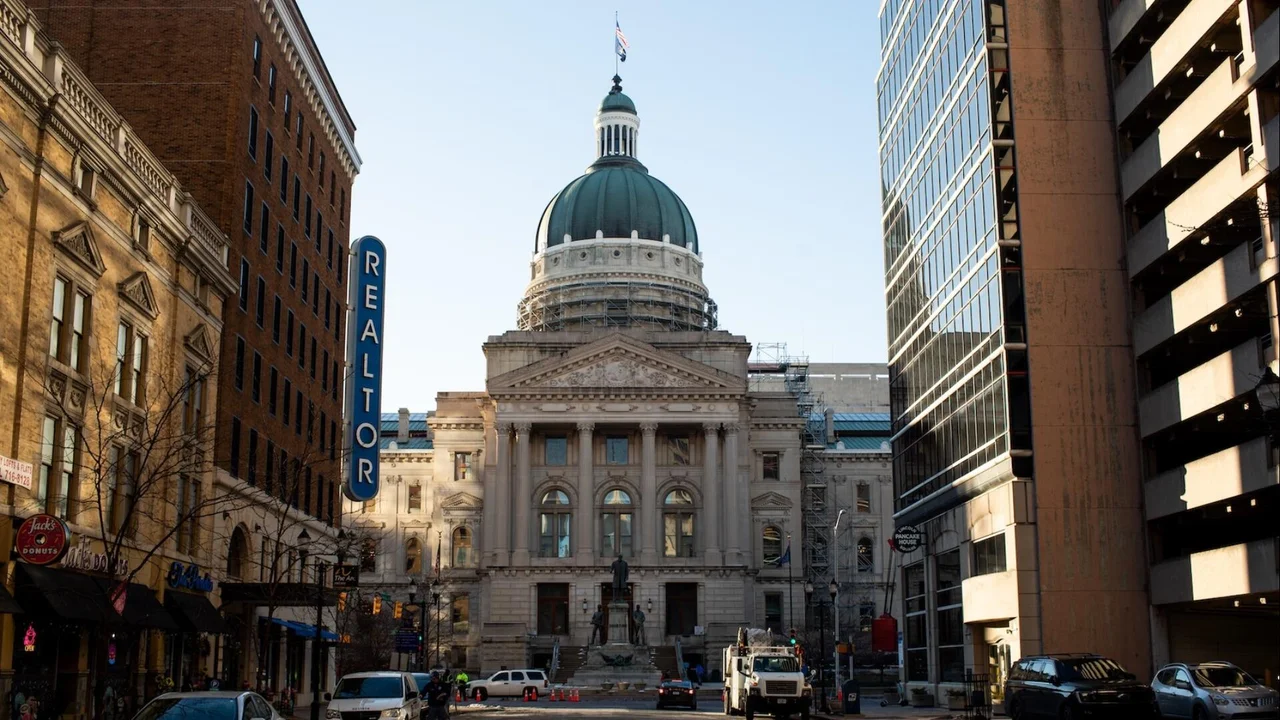 The state senate in Indiana.