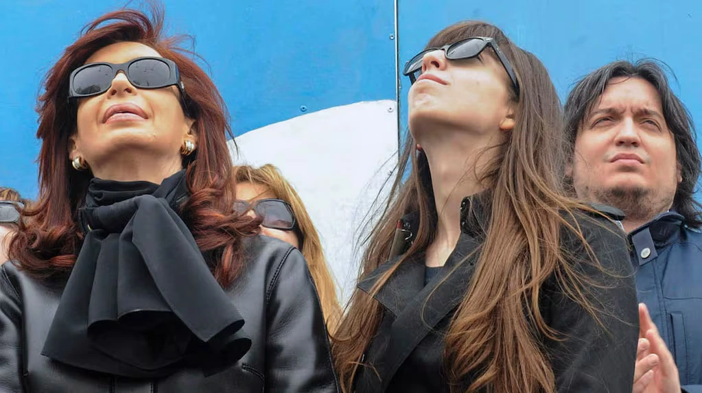 Cristina, Florencia y Máximo Kirchner.
