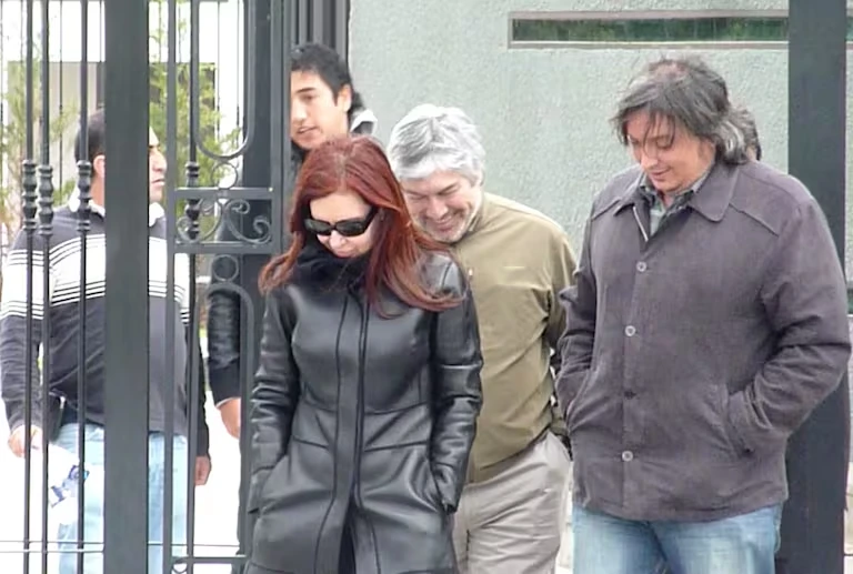 Cristina Kirchner, Máximo Kirchner, and Lázaro Báez