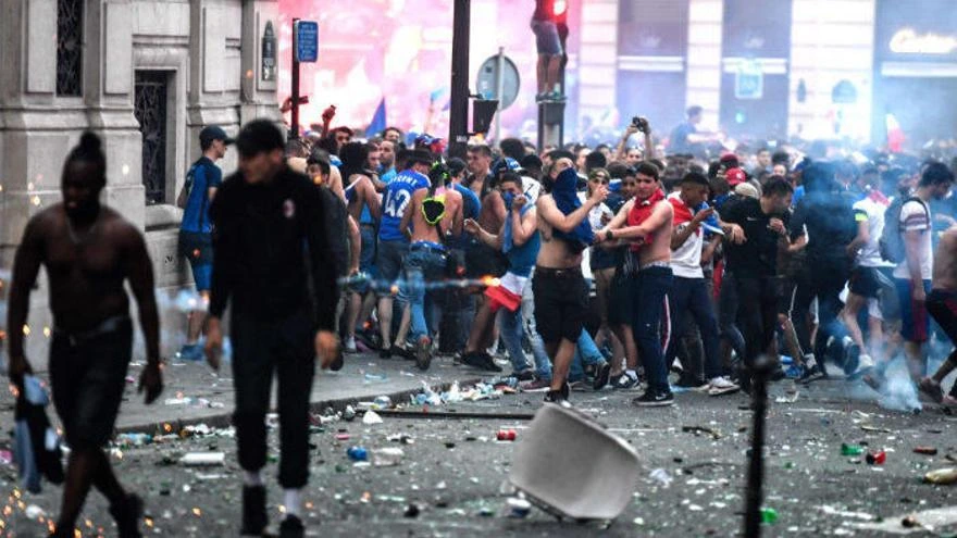Destrozos en Francia