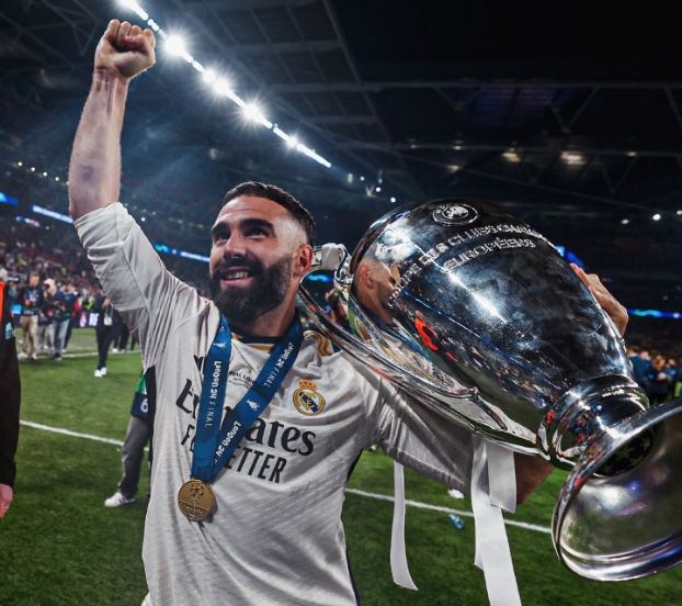 Dani Carvajal ganó 6 Champions League con el Real Madrid