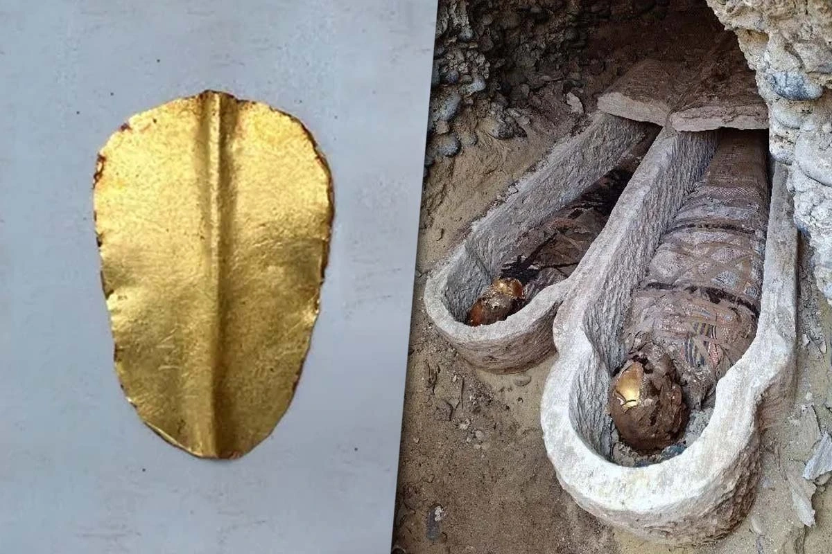 Hallazgo en Egipto: descubren momias con lenguas de oro y un fragmento de la Ilíada en su interior