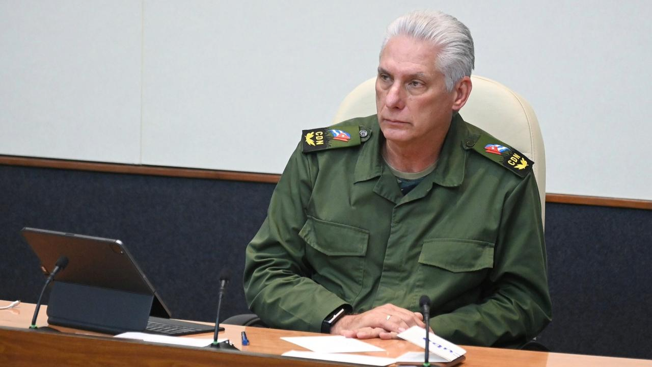 El dictador de Cuba Miguel Díaz-Canel