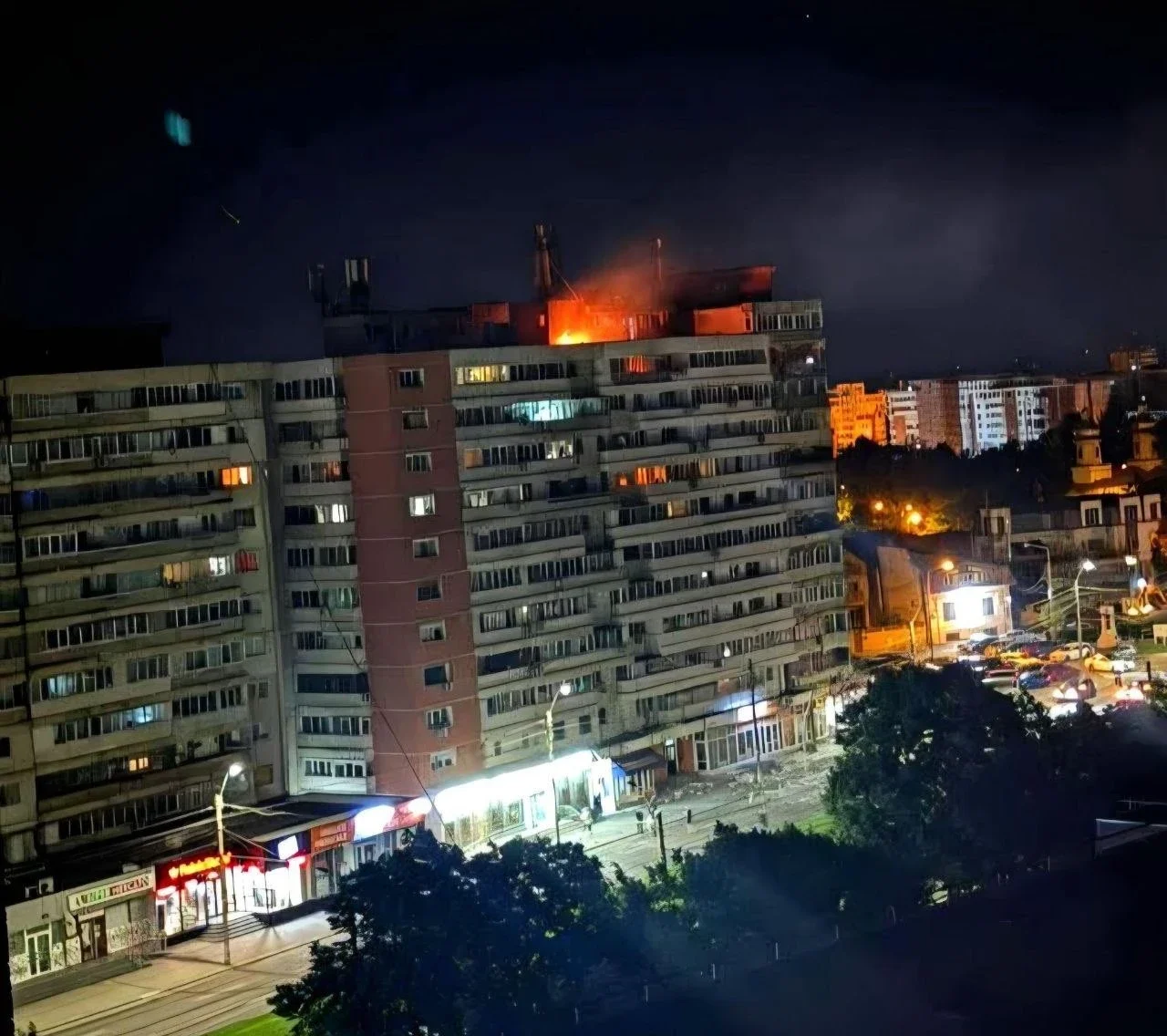Un dron ruso impactó contra un edificio residencial en Rumanía dejando heridos y destrozos