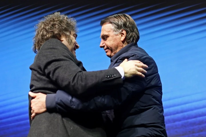 Javier Milei and Jair Bolsonaro