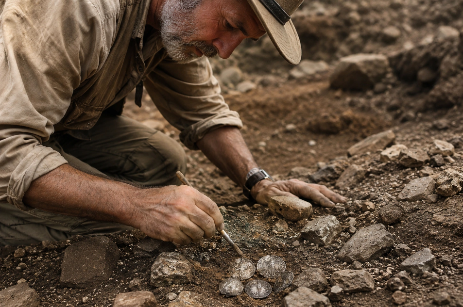 Hallan en Dinamarca monedas "Cordero de Dios" del rey inglés que quiso frenar a los vikingos