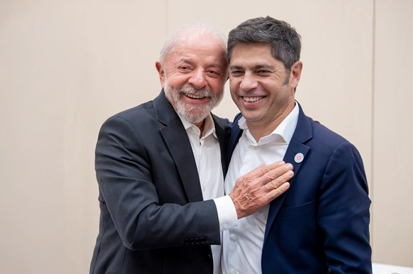 Axel Kicillof y Lula da Silva.