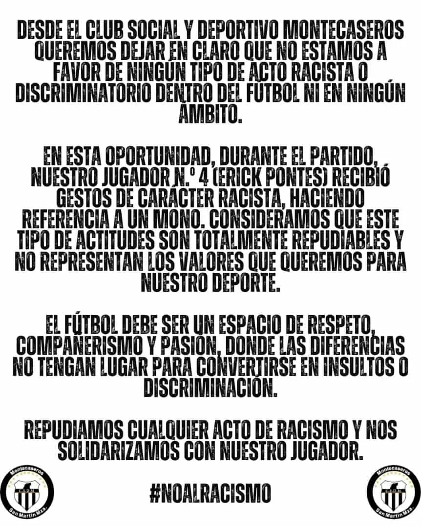 El comunicado de Montecaseros