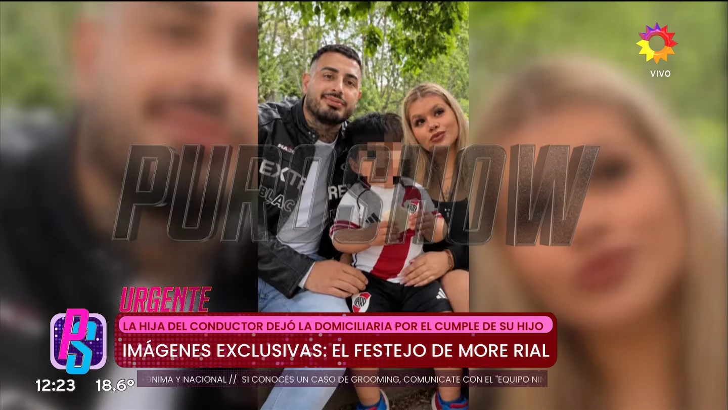 Morena Rial salió de su casa para festejar el cumpleaños de su hijo