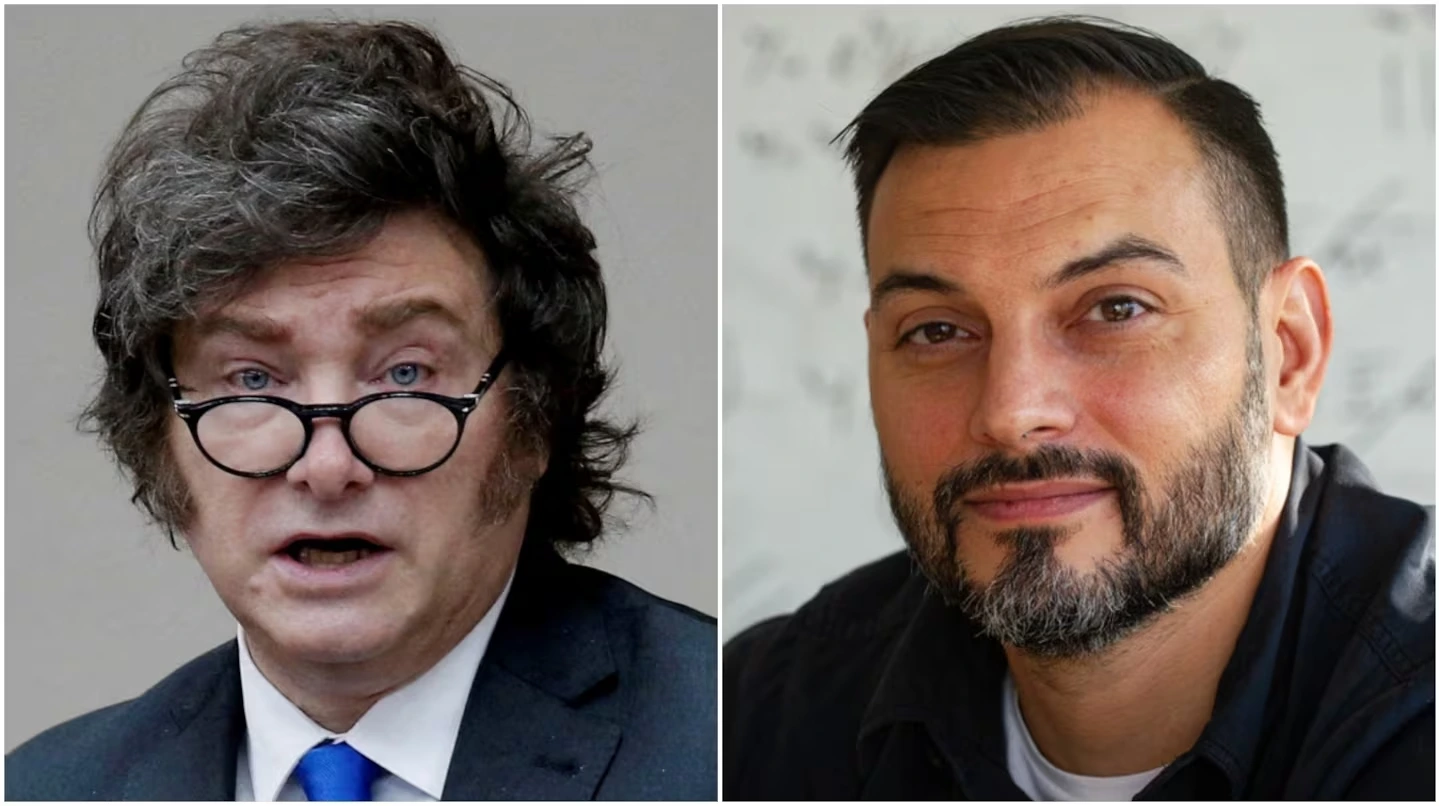 Javier Milei y Emmanuel Álvarez Agis.