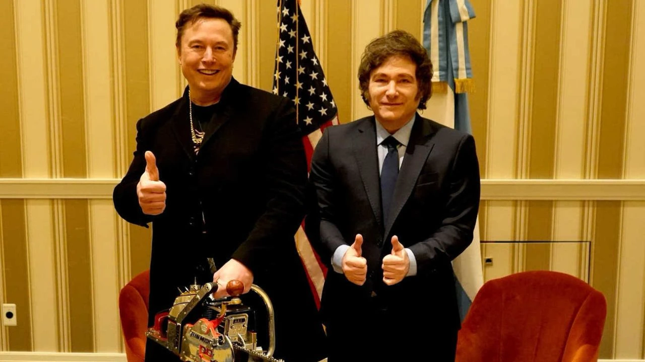 Javier Milei y Elon Musk.