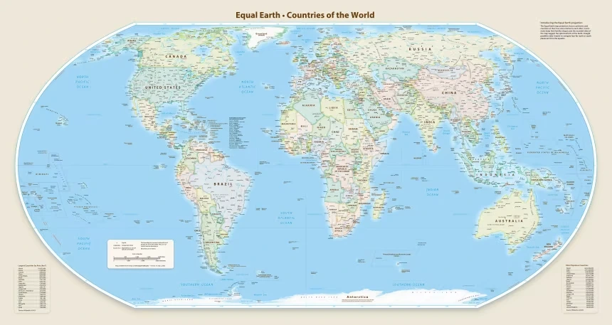 El mapa Equal Earth.
