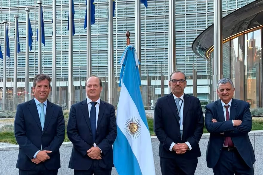 La delegación argentina en Bruselas.
