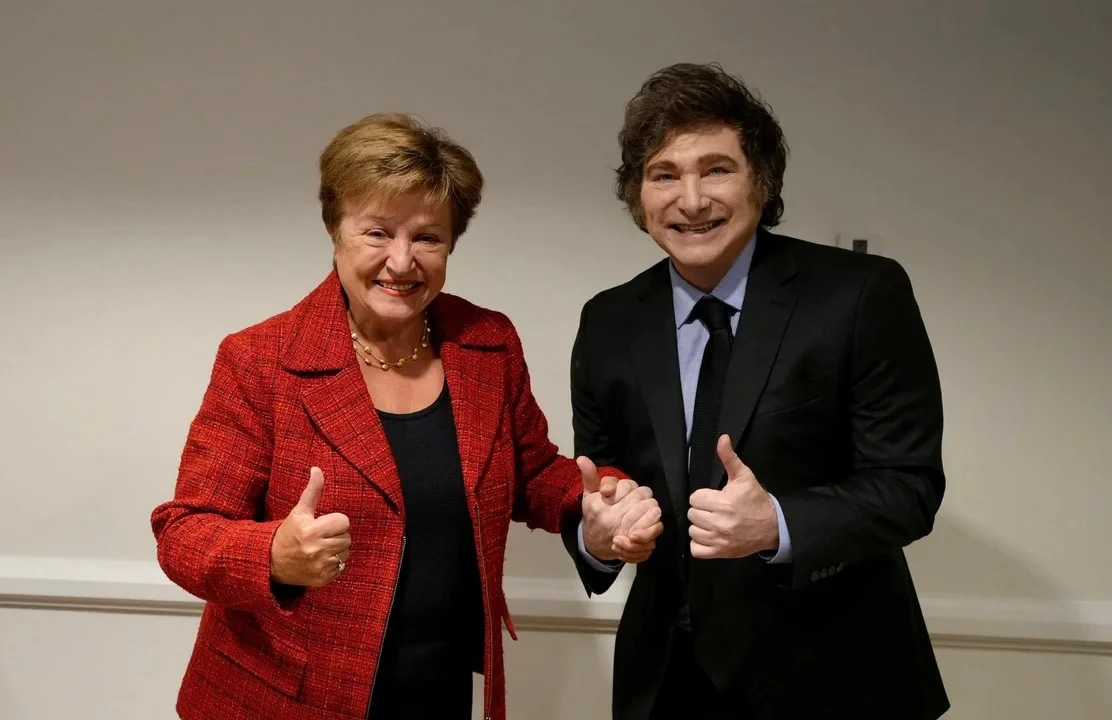 Javier Milei and Kristalina Georgieva