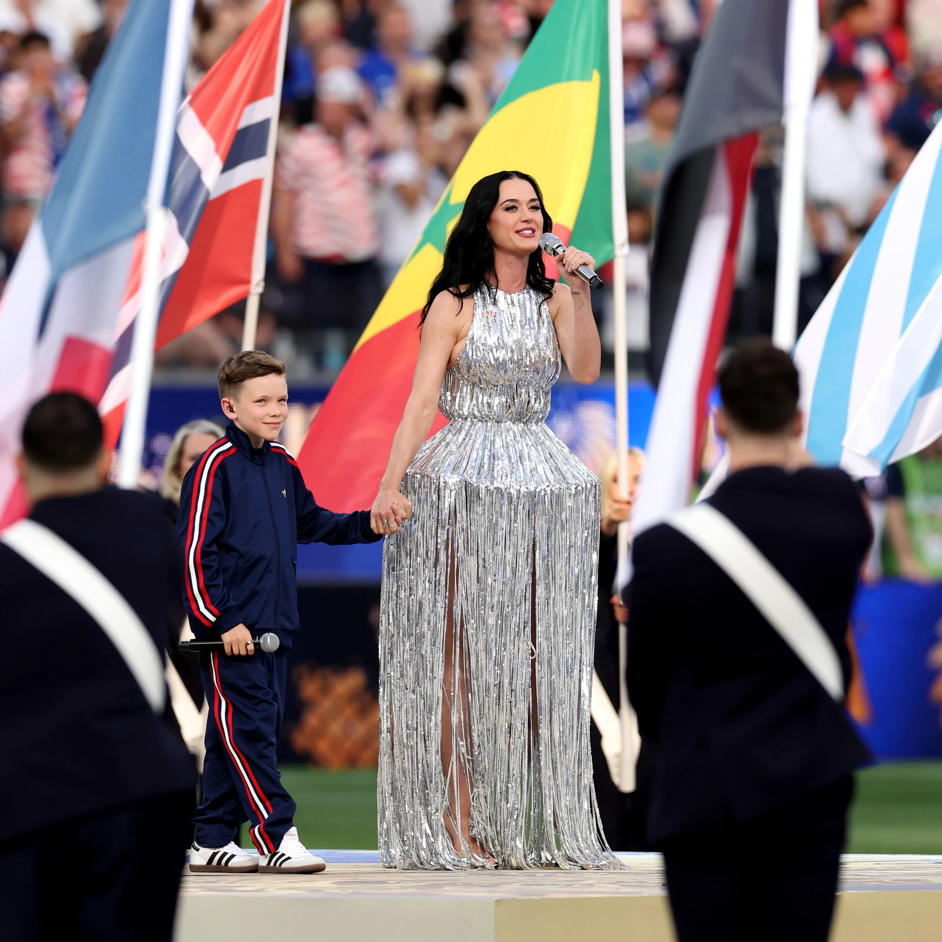 Katy Perry en la presentación del Mundial 2026