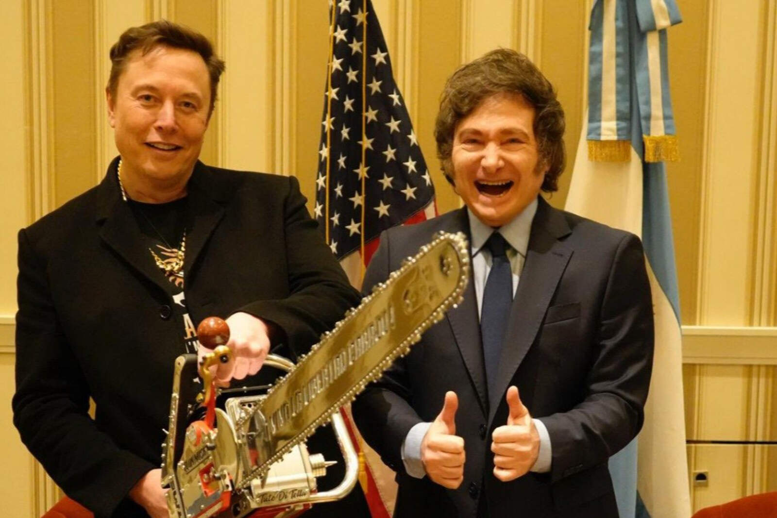 Javier Milei y Elon Musk.