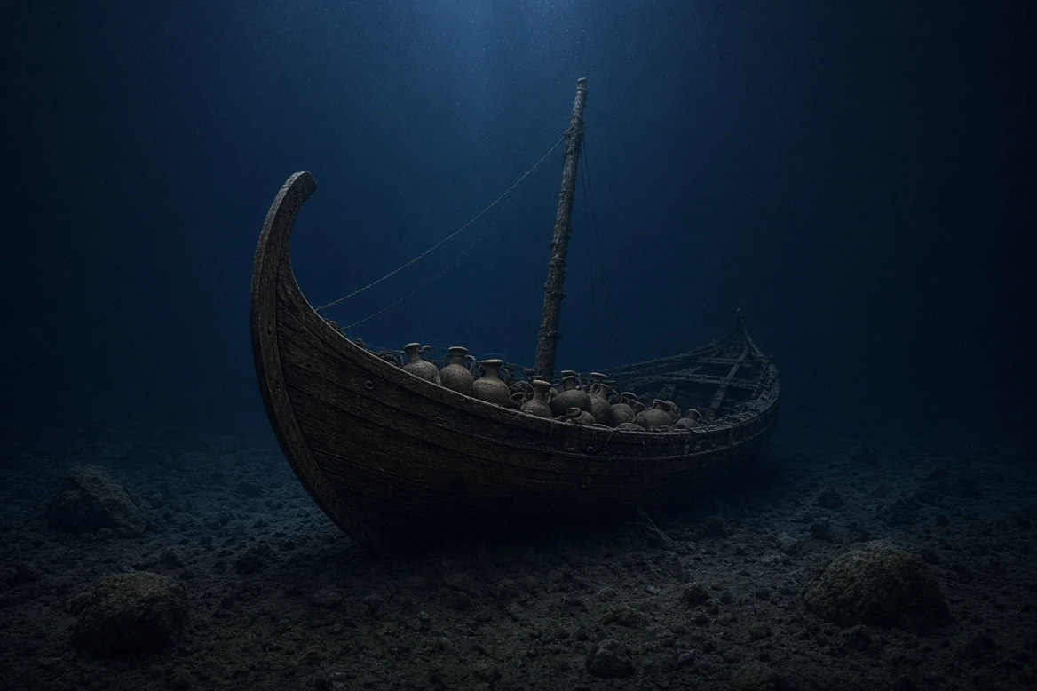Hallazgo histórico: hallan un barco griego intacto de 2400 años a más de dos kilómetros de profundidad