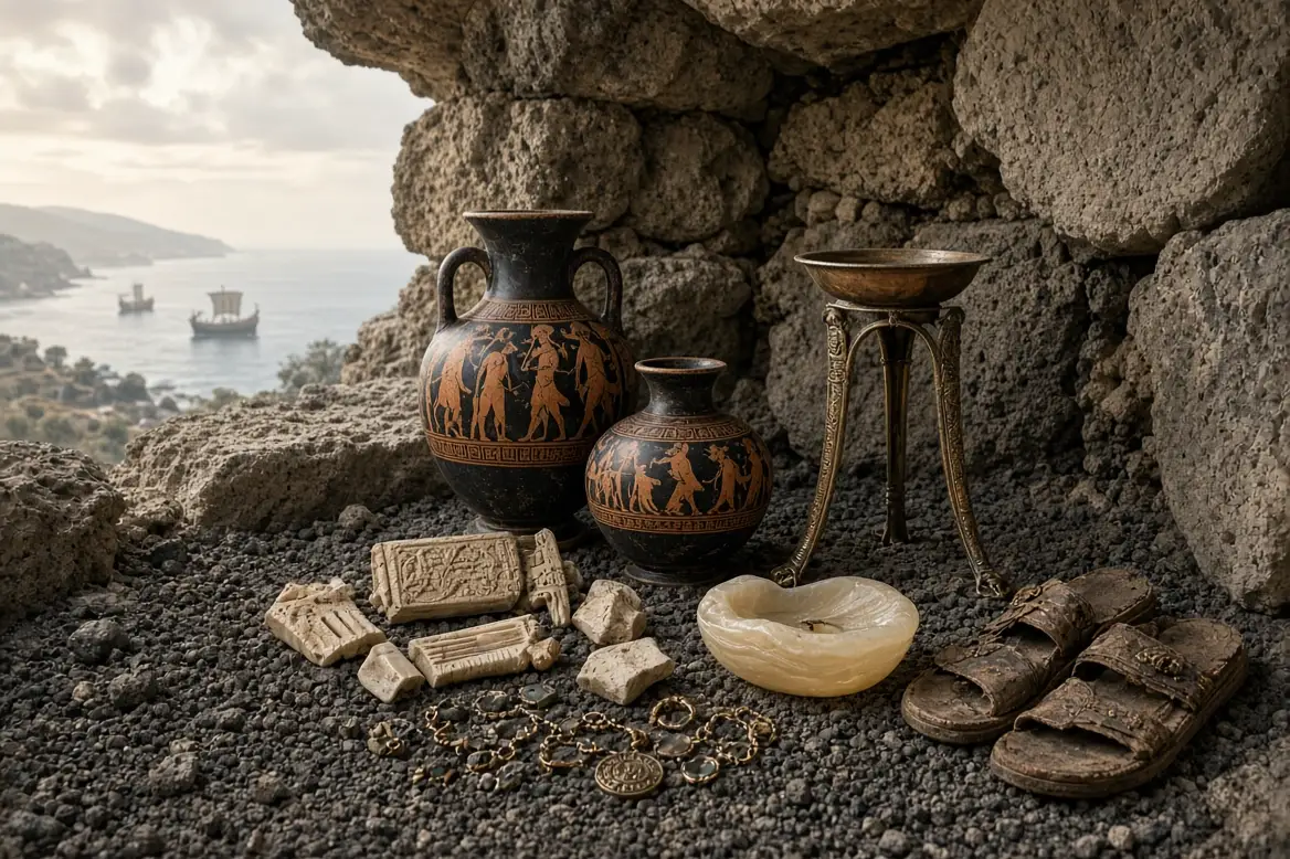 Objects Found in an Etruscan Tomb Reveal Intense Mediterranean Trade