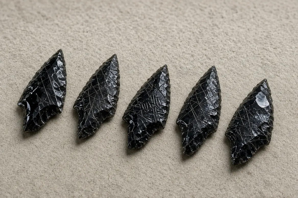 Estudian grabados únicos en puntas de flecha de obsidiana del Neolítico en Anatolia