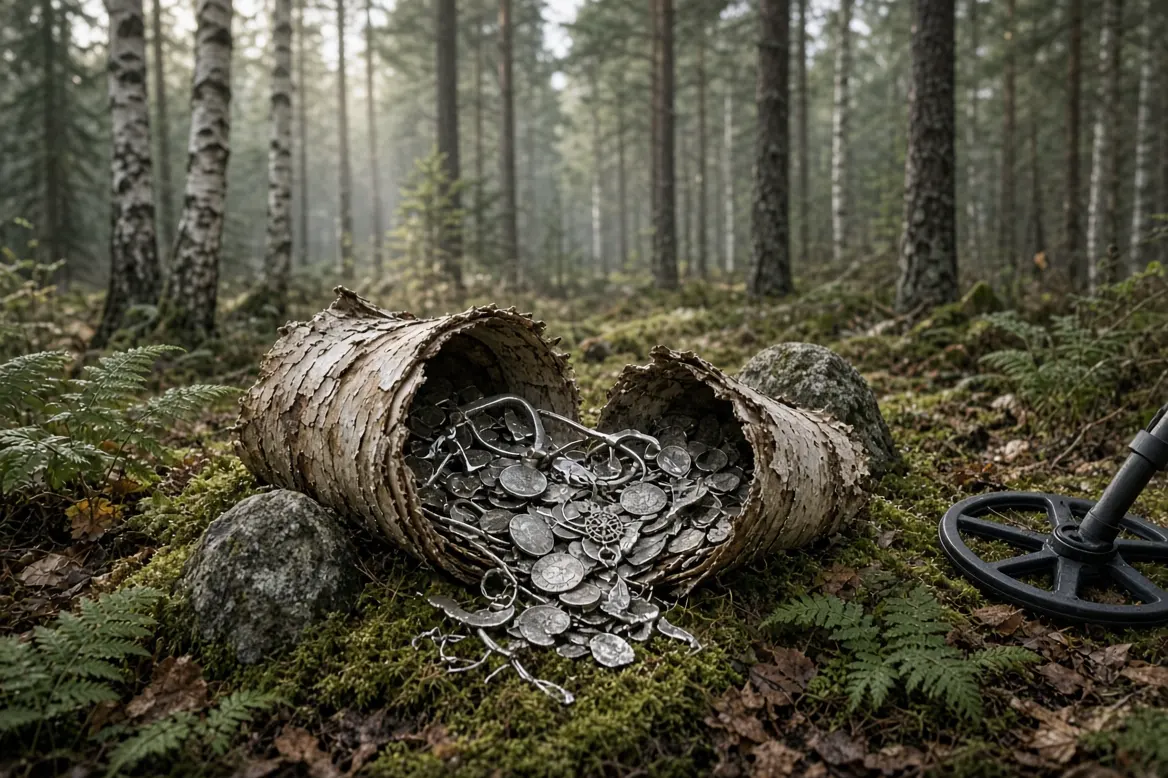 Hallan un tesoro de plata medieval en el sur de Finlandia